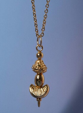 英国george melis欧美美食水果项链冰糖葫芦吊坠项链钛钢炉内