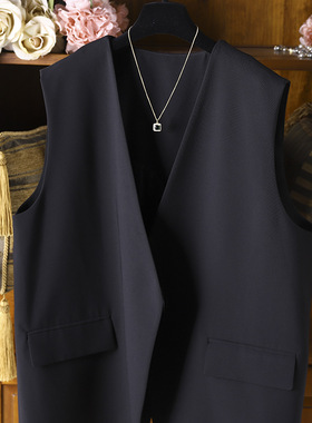 英国george melis穿搭单品怎么搭配都好看！黑色v领显瘦西装马甲