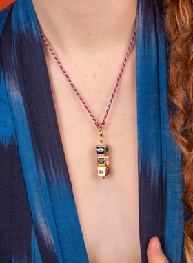 英国george melis欧美情人节彩色塔罗牌love项链小众设计星星