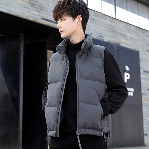 短款简约帅cleanfit立领羽绒马夹