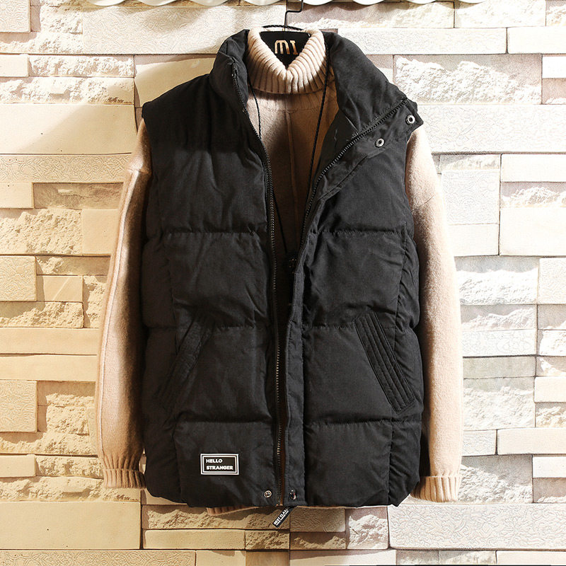 男士棉马甲冬季韩版潮流加肥加大码胖子宽松学生外套潮牌棉背心男