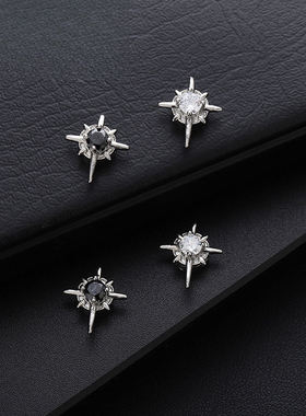 北极星磁吸耳夹男士个性无耳洞百搭高级感简约独特小众耳饰女潮小
