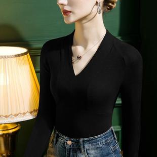 高端形体衣服春秋新款拉丁舞上衣女长袖交谊国标摩登舞蹈练功服装