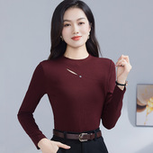 秋冬新款 高端显瘦拉丁训练服国标摩登舞蹈练功服 国标舞上衣女长袖