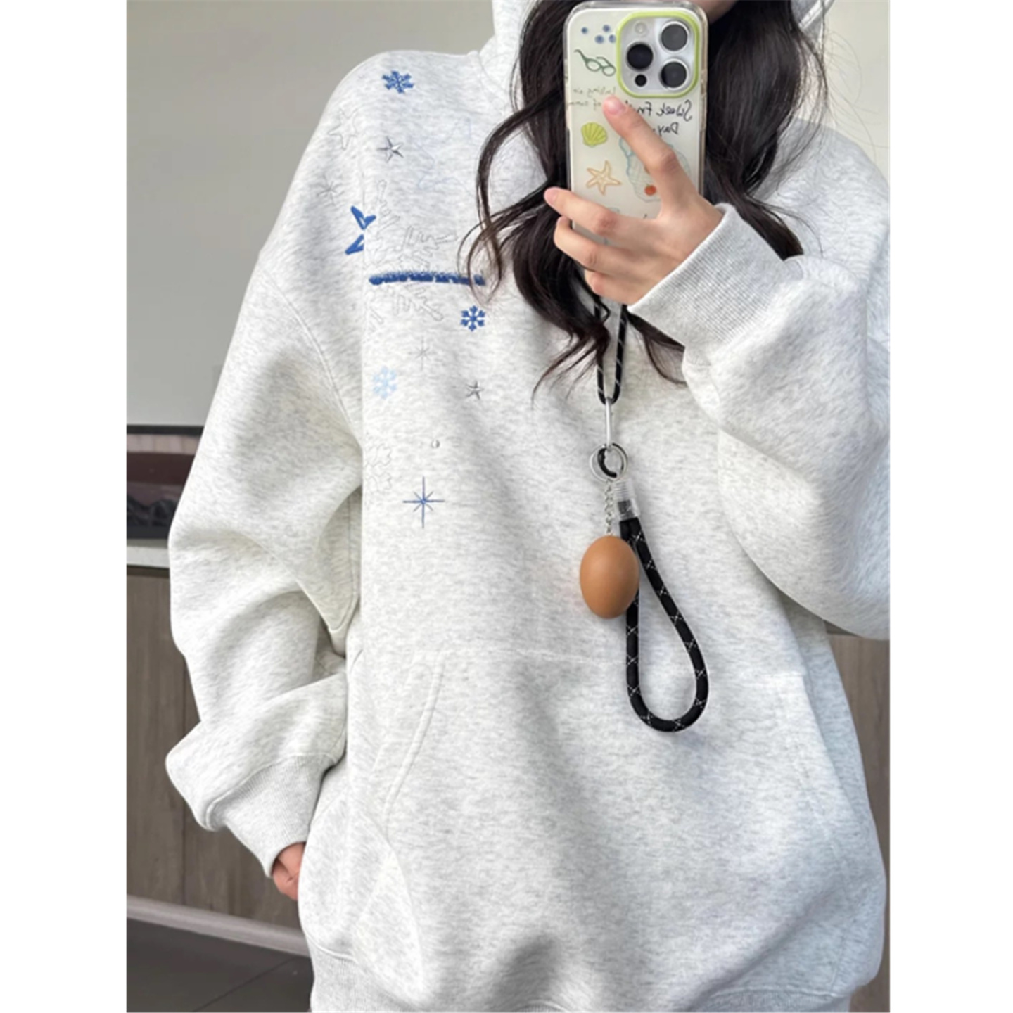 连帽卫衣女宽松oversize外套上衣