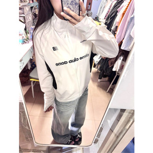 拼接立领运动防晒衣女款夏季2026新款宽松户外外套防紫外线防晒服