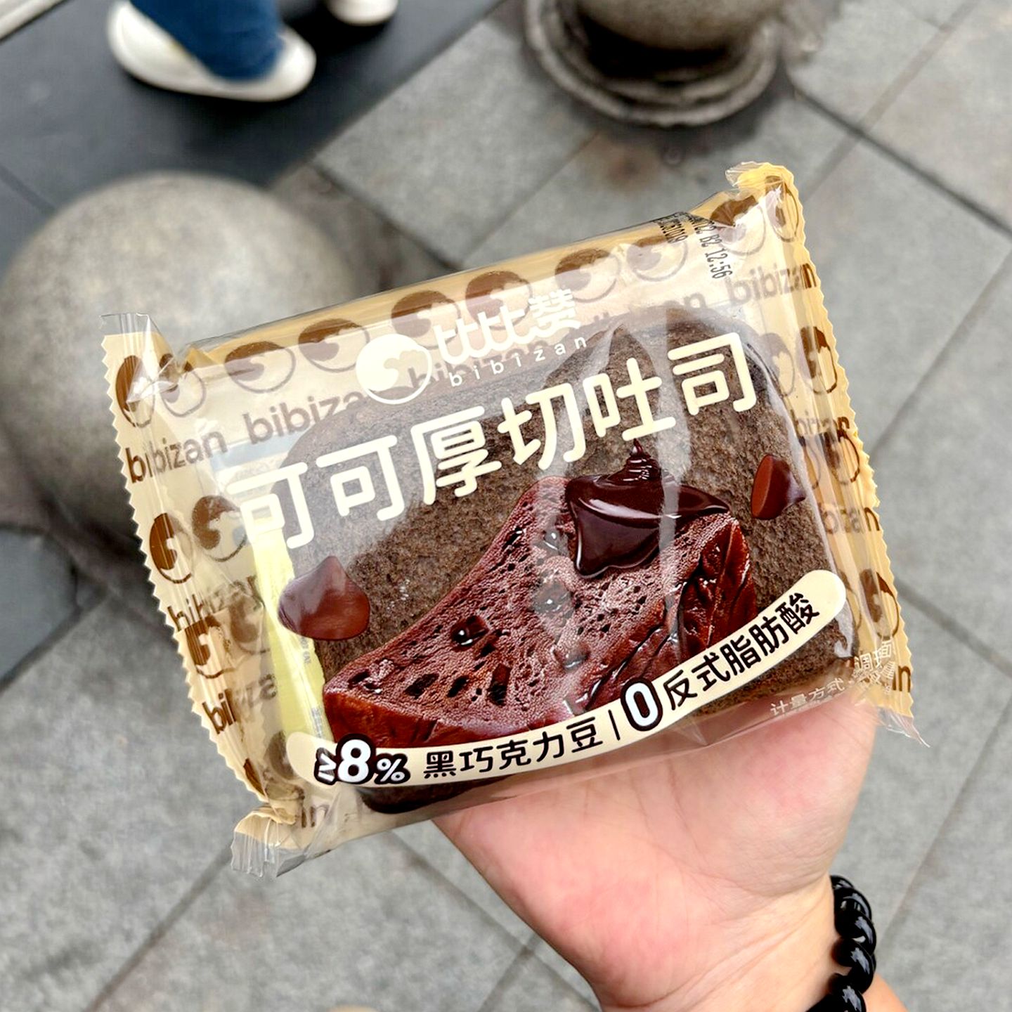 比比赞可可厚切吐司面包食品
