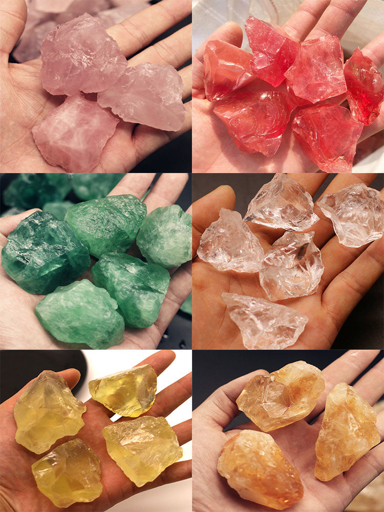 无火香薰晶石精油观少女家用卧室内夏扩香石香薰水晶原石摆件diy