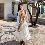 2613kp205k328减龄马甲连衣裙女2026新款超好看度假风长裙两件套，女装连衣裙，2B105