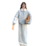 8815kp175k258紫色羽绒棉服女冬季2025新款韩版宽松面包服外套，女装棉衣/棉服，丽人依阁