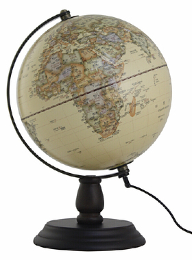 25cm仿古灯光AR地球仪(CT2502)