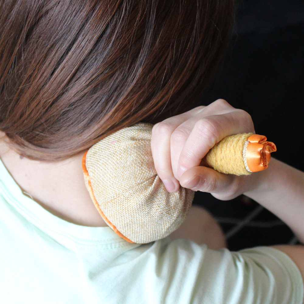 艾百莲热敷包矿盐粗盐艾草艾灸包温炙大圆锤膝盖肩颈热敷袋理疗袋