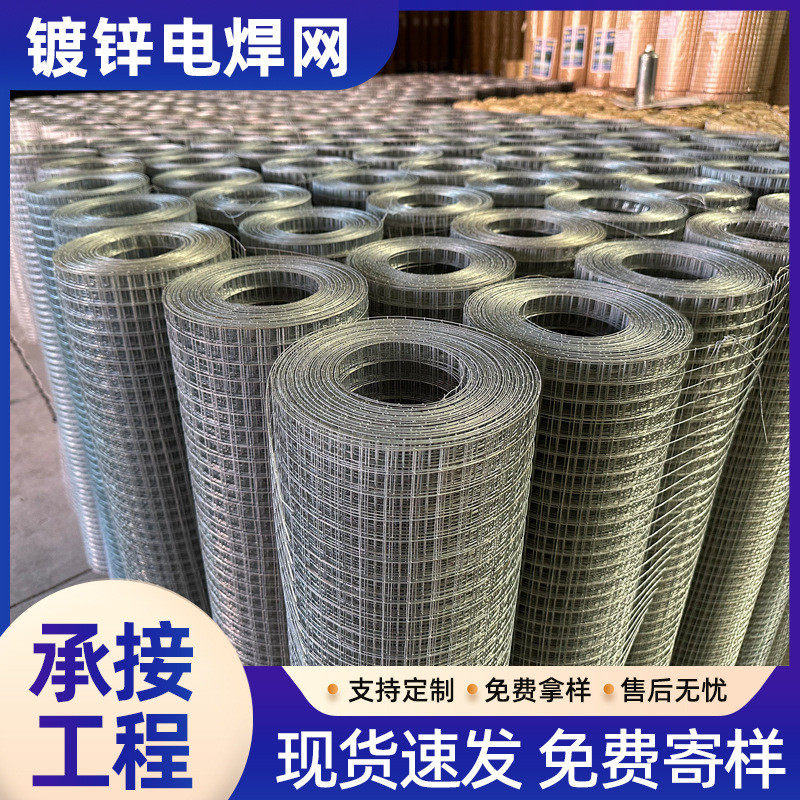 铁丝网建筑工地焊接钢丝网片内外墙抹灰防裂网假山网热镀锌电焊网