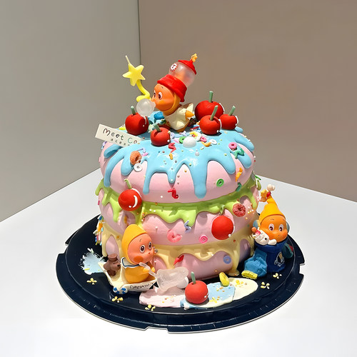 今日份可爱：星空人蛋糕上线！