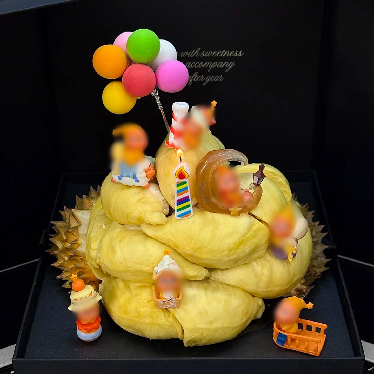 榴莲蛋糕装饰diy材料卡通摆件全套礼盒星空人吹泡泡生日烘焙配件