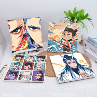 爆款 饰画 哪吒之魔童闹海diy数字油画手工填充哪吒敖丙手绘油彩装