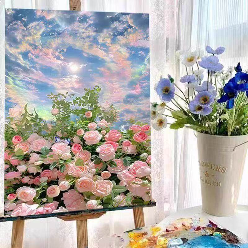 数字油画DIY风景画解压装饰画
