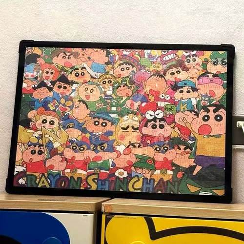 拼图裱框70x50框架1000片拼图相框75大尺寸画框装饰挂墙简约相框