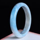 饰品情人节生日礼物送证书 镯子女款 天然海蓝宝手镯放漏 捡漏