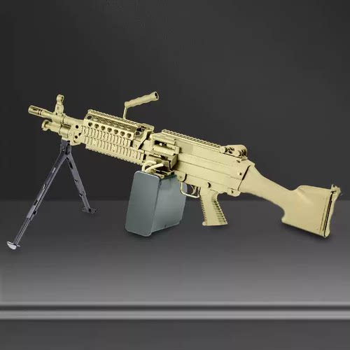 zy战鹰mk46电动连发机枪加特林重机关枪吃鸡大菠萝m249成人玩具枪