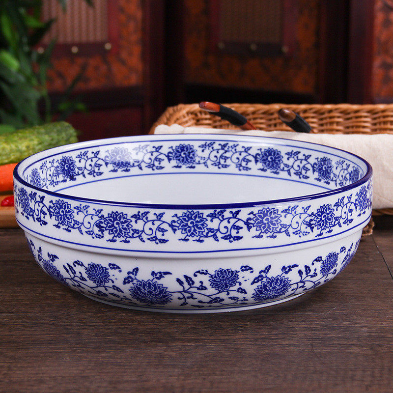 酒店餐具青花瓷面碗大号汤碗水煮鱼盆汤饭店面碗麻辣香锅碗汤菜碗