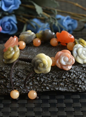 天然新疆手钏彩玉