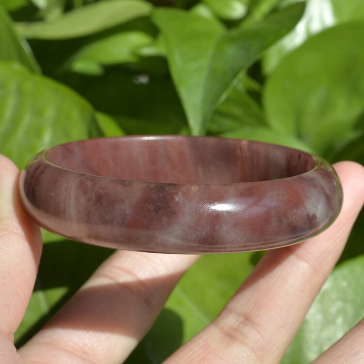 3#内径56.5圈正品纯天然新疆金丝玉紫罗兰手镯紫色紫气东来