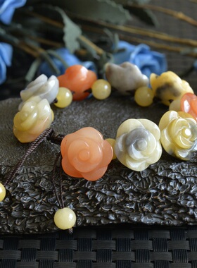 天然新疆手钏彩玉