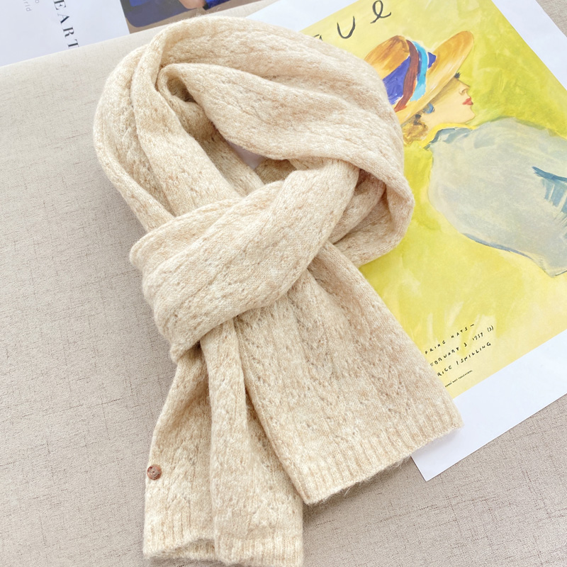 春秋冬季镂空韩版女羊绒围巾