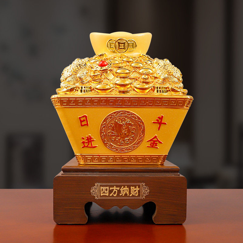 新款日进斗金存钱罐家居客厅玄关装饰可进不可取聚宝盆储蓄罐摆件,家居饰品,桌面摆件,淘宝优惠券,粉丝福利购,淘宝优惠卷