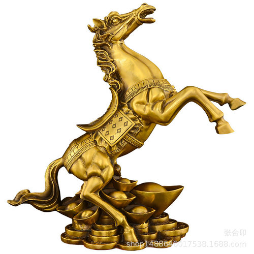 纯铜十二生肖马摆件 马到成功办公室招财摆件马开业礼品厂家新款