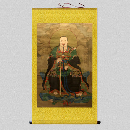 新品真武大帝挂画玄天上帝神像金阙化身荡魔天尊玄武大帝画像轴画