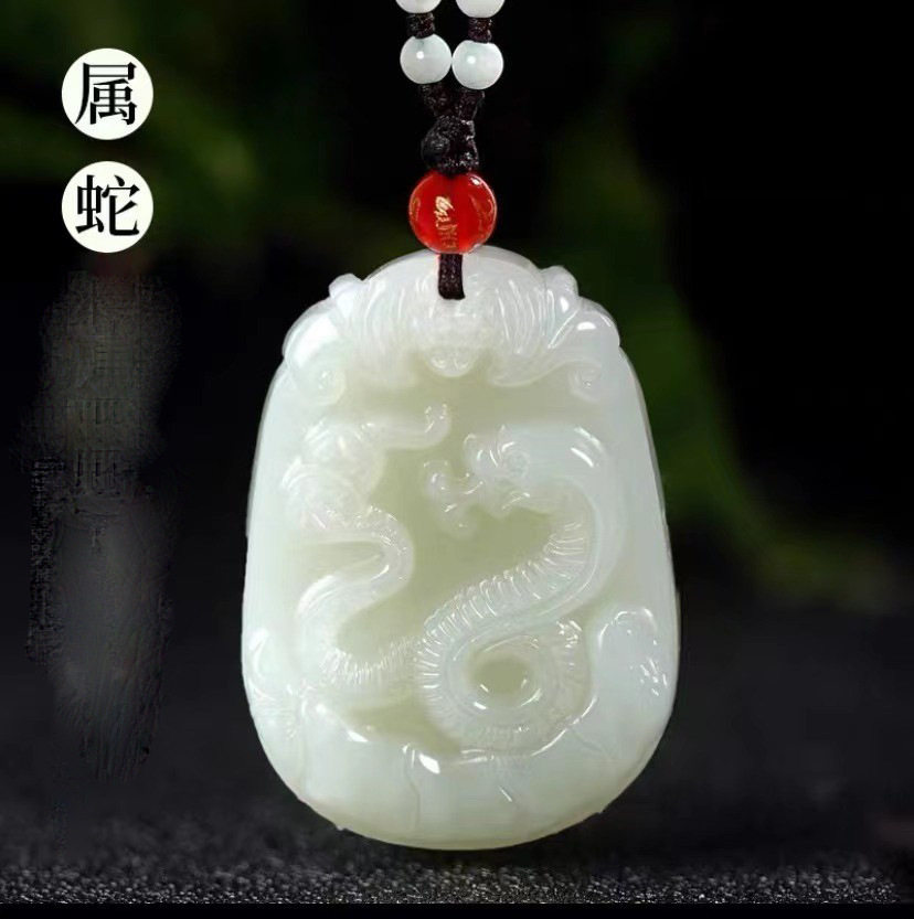 天然十二生肖和田玉吊坠女男生肖本命年项链男属虎蛇鸡牛猪狗兔猴