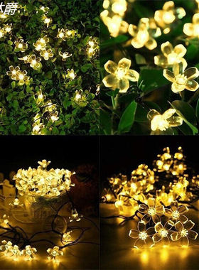 林爵（LINJUE）林爵太阳能彩灯闪灯串户外庭院满天星装饰灯别墅花