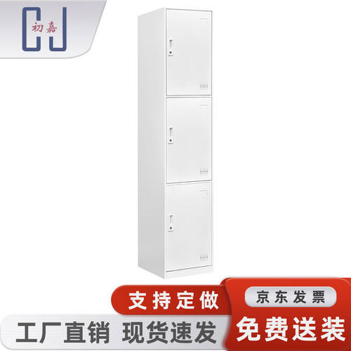 初嘉（CJ）铁皮柜单门储物柜存包柜浴室更衣柜车间换衣柜单3门