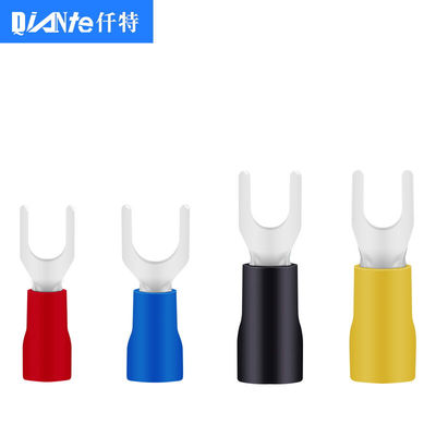 仟特SV叉型预绝缘冷压端子Y形U型铜线耳电线接线端头SV1.25-41.25