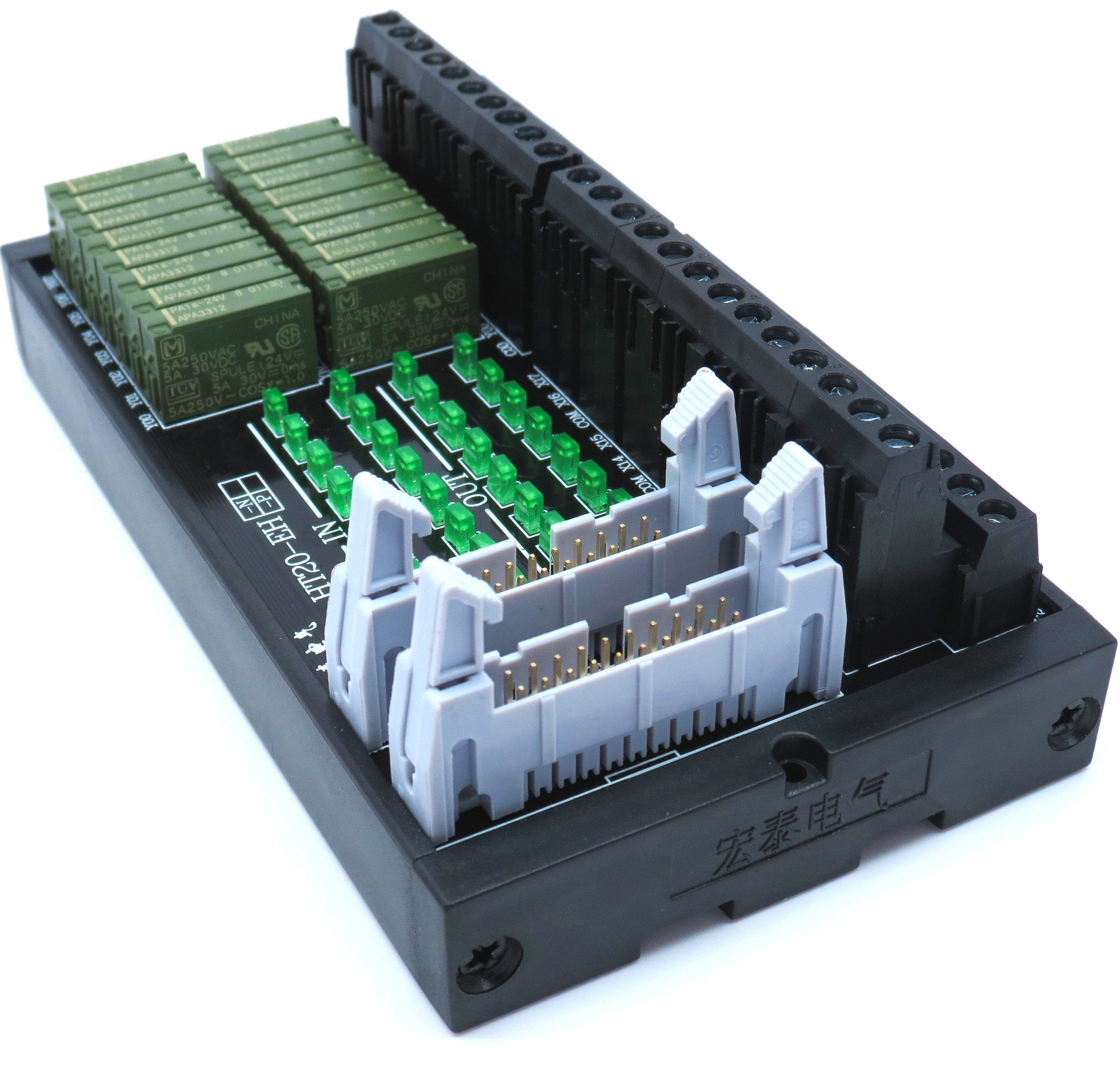 16输入1信6输出块器混合式继电ums模组fx3ucfx5uc用端子台号模ht2