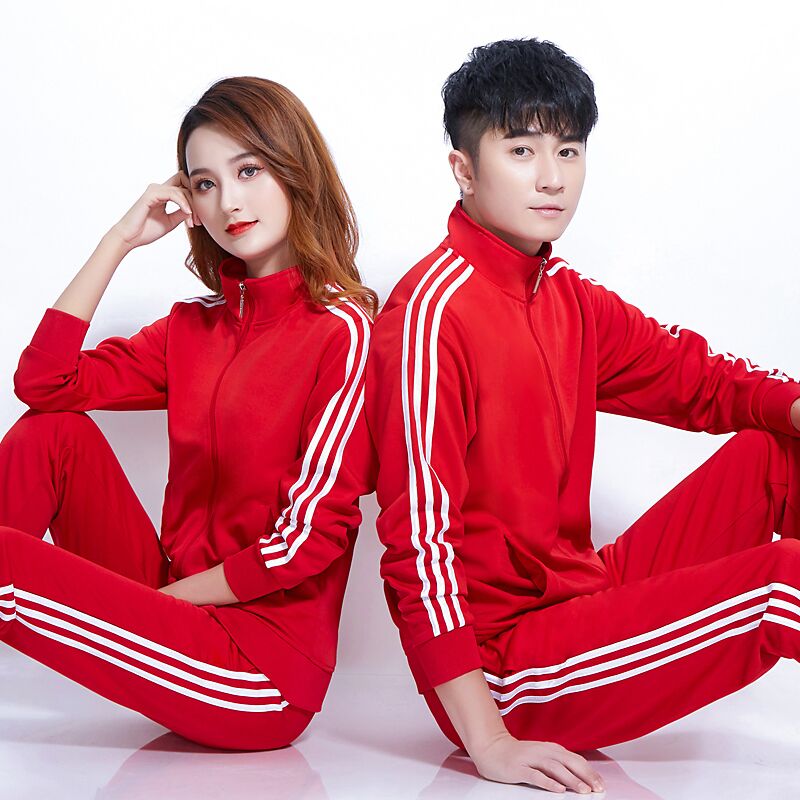 情侣运动套装队服男女学生班服体育运动会出场服领奖服团体健步走
