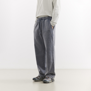吃茶去chichaqu25重磅洗褪做旧长卫裤 复古宽松街头休闲运动