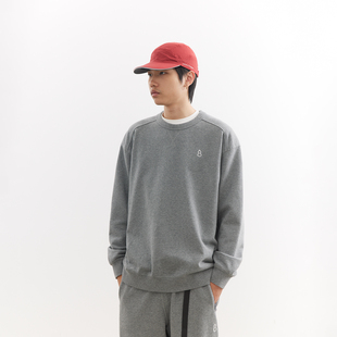 吃茶去chichaqu26春夏经典 宽松休闲刺绣全棉圆领卫衣复古山系百搭