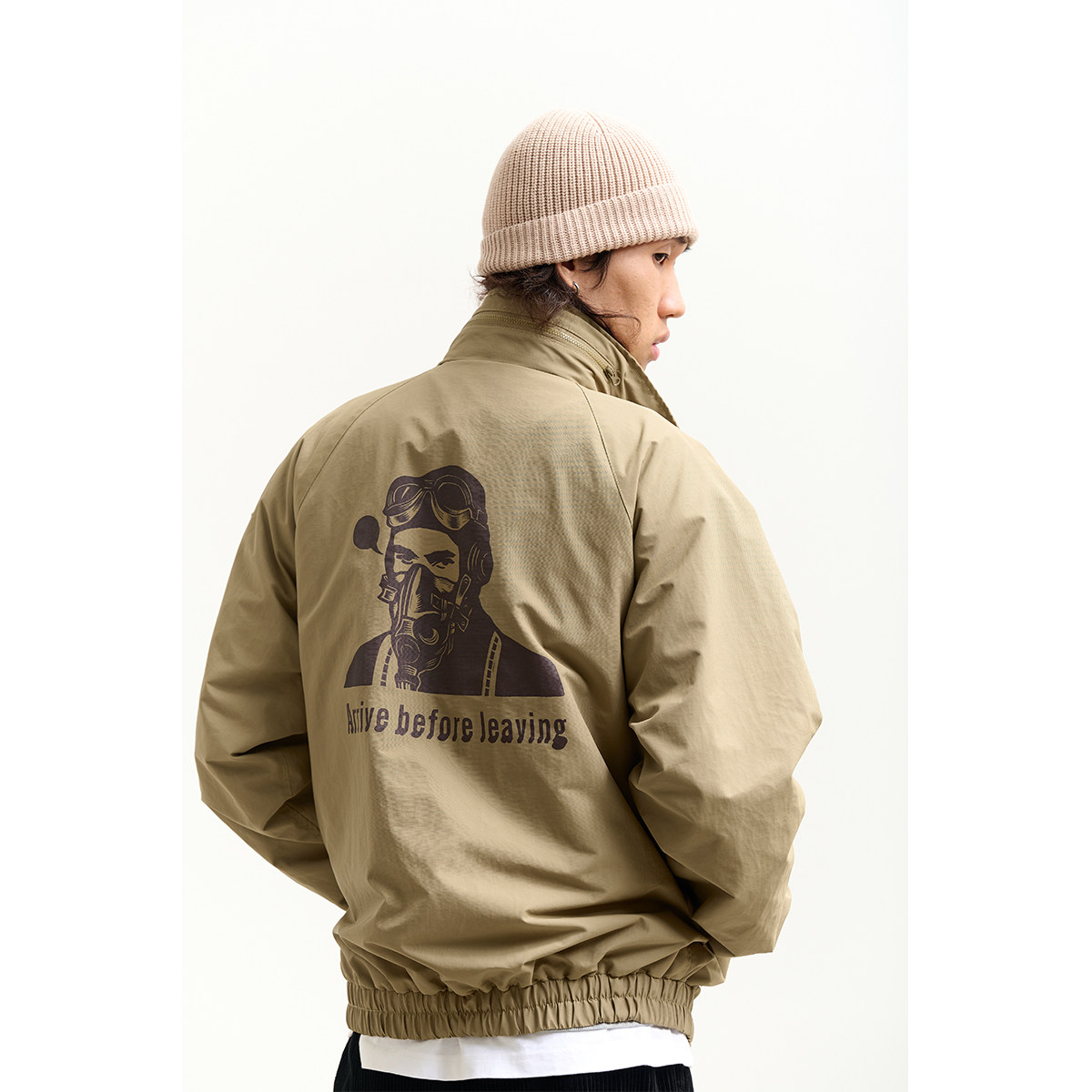 吃茶去飞行夹克短款艺术家合作款