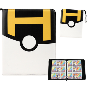 宝可梦卡册游戏王卡包精灵球收纳册PU九宫格皮卡丘卡片收藏册收集