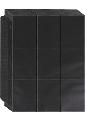 双页黑色内页9格卡页4宫格活页卡册页宝可梦收纳页PT内页卡补充页