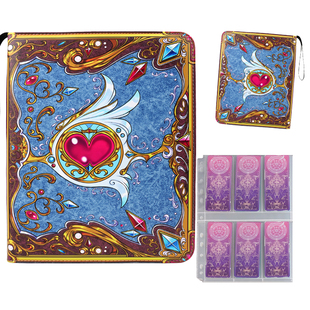 卡册叶罗丽皮质拉链式卡片收纳册高颜值六宫格卡收藏册活页集卡册