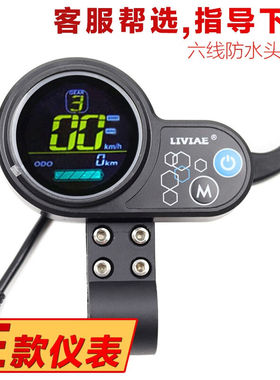 适用36V/48V电动滑板车仪表盘油门显示器大陆合揽胜可用仪表控制
