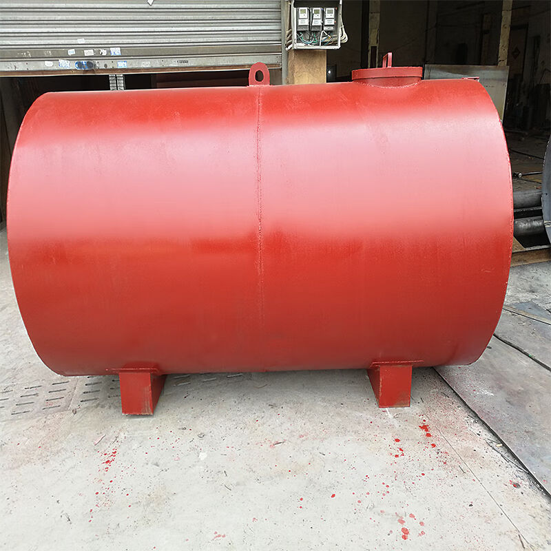 油罐柴油储存罐加厚卧式柴油桶不锈钢储油罐大容量2000升罐深蓝色