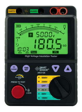 希玛AR3126绝缘电阻测试仪数显兆欧表电子数字绝缘摇表4档5000V1