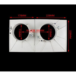 定制pvc吊模封堵预留507511010排水管补洞模具板塑料管硬配件器（