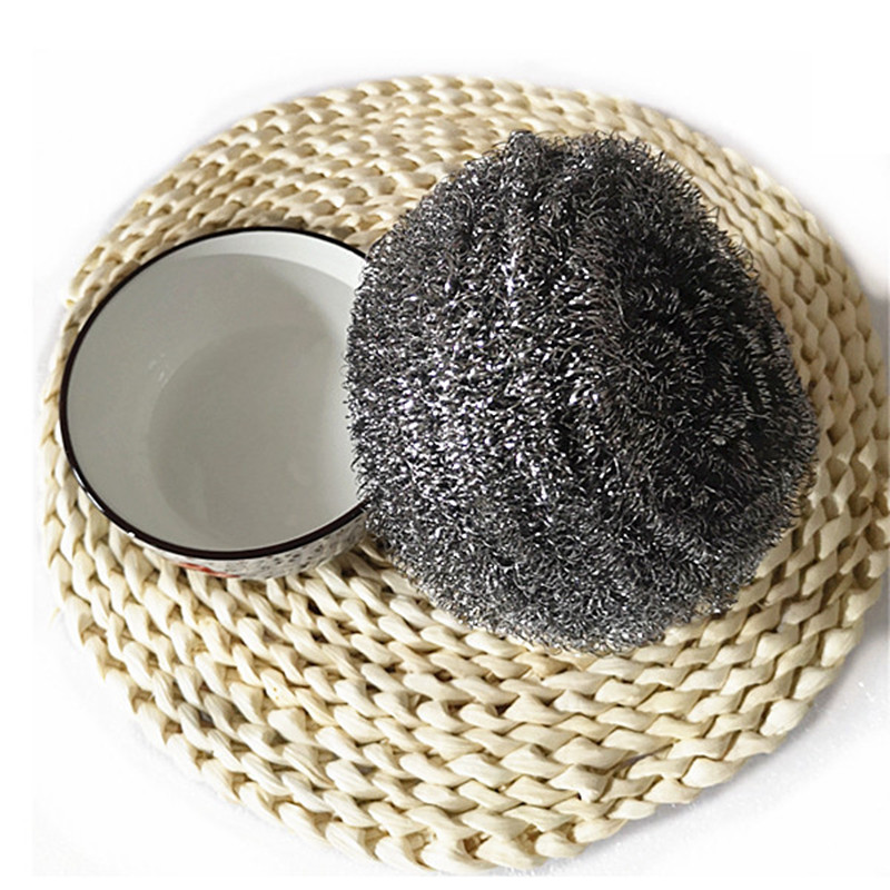 巨大 超大号钢丝球不锈钢清洁球60克洗锅铁丝球工业50G刚丝球过滤