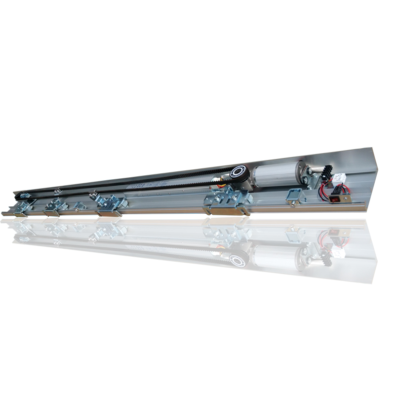 移门防脱轨装置 自动门防脱轨滑轮感应玻璃门机组200KG对开门电机